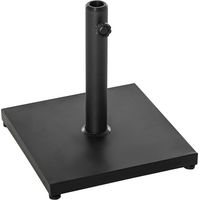 BASE PER OMBRELLONE 13KG IN CEMENTO CON FINITURA LUCIDA. 40X40X43CM. NERO