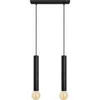 Helam TUBA Plafonnier Barre Droite Noir 40cm