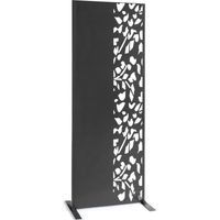 Pannello decorativo universale 160 x 60 CM FLOWER grigio semi-traforato sul lato
