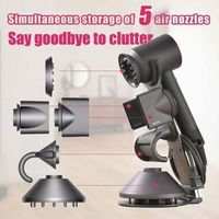 NALOOKAMIC Support de sèche-cheveux pour support de sèche-cheveux Dyson Supersonic, organisateur d'accessoires pour sèche-cheveux Dyson, compteur d'accessoires - -