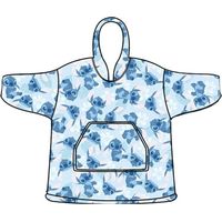 Sweat en Polaire Taille Adulte - Stitch Feuilles Bleues