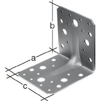 GAH Alberts Schwerlastwinkelverbinder 50 x 50 x mm Anz.Löcher 3/10 S.2,5 mm - 334666