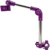 Support d'ombrelle pour vélo en acier inoxydable, support pivotant 360° pour poussette, parasol extérieur violet