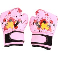 Gants de boxe enfants filles garçons - Mitaines d'entraînement combat (rose)