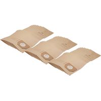 vhbw 30x sacchetto compatibile con Parkside (Lidl) PNTS 30/5, PNTS 30/6 S, PNTS 30/7 E, PNTS 30/8 E aspirapolvere - 30cm x 17,5cm Marrone