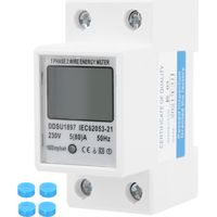 Compteur électrique numérique intelligent DDSU1897 230V monophasé 2 fils testeur énergie électrique