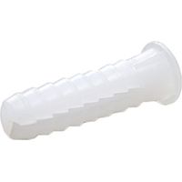 HNY - Pack de 25 chevilles de fixation pour mur (polyethylene basse densite/lDPE, 3 pieds), Blanc, 2120900