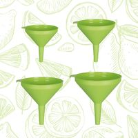 COSMOPLAST 4 Imbuti cucina diametro cm 8 12 16 18 100 Made in Italy Verde