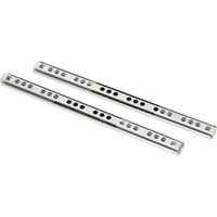 2 pièces, glissières silencieuses, glissières de tiroir, glissières télescopiques à billes avec amortissement (214 mm)
