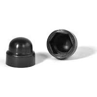 Cache Ecrou ou cache tête vis Tête hexagonale TH M18 Polyethylène noir Sur plat 27