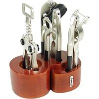FRABOSK SET 6 ACCESSORI BAR/CUCINA CON BASE IN LEGNO