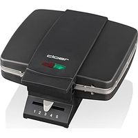 Cloer 1440 Waffeleisen Schwarz 930 W 5 Temperaturen