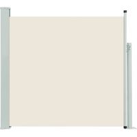 INLIFE Auvent latéral rétractable de patio 170x300 cm Crème