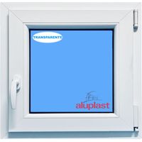 Ventana PVC 900x900 Blanca Oscilobatiente Derecha Vidrio Transparente