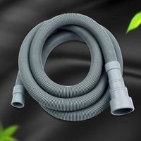 Manguera de desagüe para lavadora, paquete de 2, extensión de 0,6 m, manguera de desagüe universal, para lavadoras y lavavajillas.