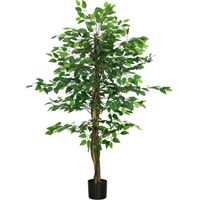 Plante Artificielle de Ficus Haute 150cm pour Intérieur avec Pot Inclus