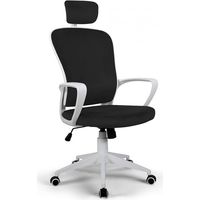 Bürostuhl aus Stoff mit Ergonomischen Linien und Kopfstütze Im Sepang-Design