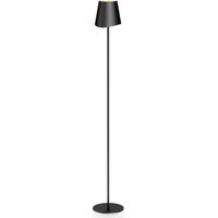 Xanlite - Lampadaire métal, 500 lumens, CCT & Dimmable, Rechargeable, 130cm, Noir - LAM130ND