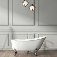 Bañera con patas BALMAIN 161 cm patas LEÓN CROMADAS