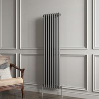Traditional 2 Column Anthracite Grey Radiator (1800mm H × 380mm W) – 5010 BTU / 1468W – Cast Iron Style