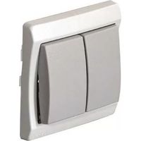 Sarel 34022 Interruttore + Deviatore 10A 250V Completo IP44 IK08 Grigio
