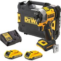 Dewalt – Visseuse à chocs ultra compacte 18V – Moteur Brushless – Couple 205Nm – Accès zones confinées – Avec 2 batteries 2.0Ah