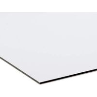 Panneau composite debond en aluminium épaisseur 3 mm couleur blanc - Dimension : 70x100 cm - Couleur : blanc