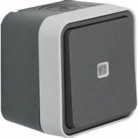 Interruptor Hager wnc002 ip55 luz azul