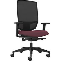 Dauphin Sedia girevole da ufficio JUST EVO MESH con schienale