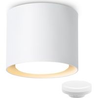 GBLY Plafonnier LED Spot de plafond LED en saillie : spot en saillie plafonnier rond plafonnier plat spot de plafond en aluminium spot 230V avec ampoule GX53 5W 3000K ,blanc