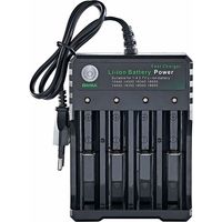 Chargeur de batterie universel Smart pour 18650 18500 18350 17670 17500 16340 14500 10440 20700 21700 22650 26650 3,7 V Li-Ion N