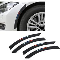 4Pcs Universal Black Car Fender Flares Stoßstange Tür Trimmt Anti-Scratch-Aufkleber