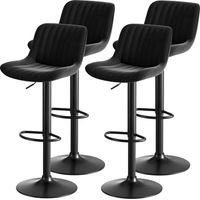 Tabourets de Bar,Lot de 4, Chaise de Cuisine Modernes, avec Dossier, pivotants et réglables en Hauteur, pour îlot et comptoir de Cuisine