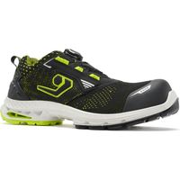 Scarpe da lavoro Base Stockholm B1708A S1PS ESD SC LG FO SR Boa - 44 - Nero/Verde