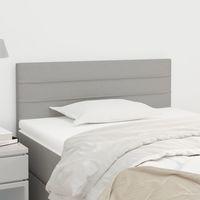 Vidaxl – Tête de lit gris clair 80x5x78/88 cm – Tissu durable et respirant – Hauteur réglable – Excellent soutien pour lecture et télévision