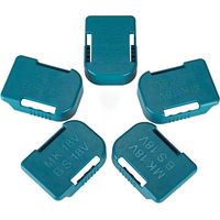 Lot de 5 supports de batterie pour Makita 18V et Bosch 18V – Fixation murale – Plastique ABS robuste – Compatible BL1830 BL1840 BL1850 BL1860 BAT609 BAT622