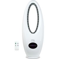 Ventilatore oscillante senza pale, 45W, con telecomando.