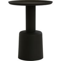 Table d'appoint Light & Living Milaki noir - Ø39x52 cm