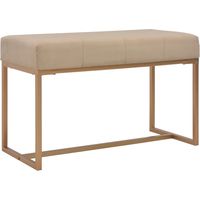 vidaXL Hall Bench Beige 80 cm Velvet