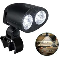 10 lampes LED pour barbecue, boutons tactiles sensibles, résistantes aux hautes températures, étanches, adaptées aux barbecues en extérieur.