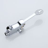 Valve de pied en laiton chromé poli, robinet de pied monobloc