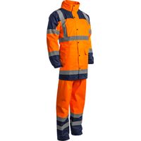 Completo antipioggia da lavoro ad alta visibilità HYDRA - Arancione Fluo XL - 50/52