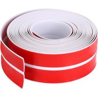 6M Self Adhesive Plastic Skirting Board, 6 cm Wide White Flexible Moulding Trim, Flexible Edging Baseboard for Floor Ceiling Wall Corners Furniture