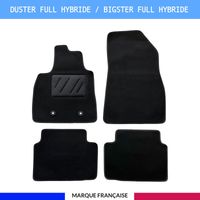 Tapis de sol voiture - Sur mesure pour Dacia DUSTER FULL HYBRIDE / BIGSTER FULL HYBRIDE dès 06/2024 - Antidérapant - Scratch