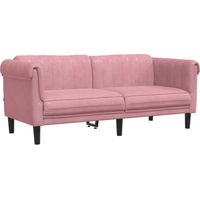 Canapé Sofa à 2 places rose velours