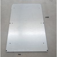 Platine métallique pleine 1400x700mm acier galvanisé pour coffret 1500x800mm PLOMBIERES
