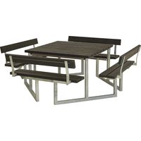 FRANKEL kaiserkraft, Ensemble table et bancs pour 8 personnes,