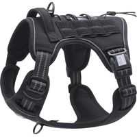 Pettorina tattica per cani di taglia media e grande, antistrappo, riflettente, per uso professionale, taglia M, Glückpet