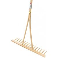 FP – Râteau 15 dents en bois de hêtre – Manche 160 cm – Conçu pour travaux de jardinage – Robustesse et durabilité exceptionnelles