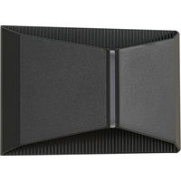 Lindby Lámpara de pared Led exterior 'Anlira' en Negro Metal